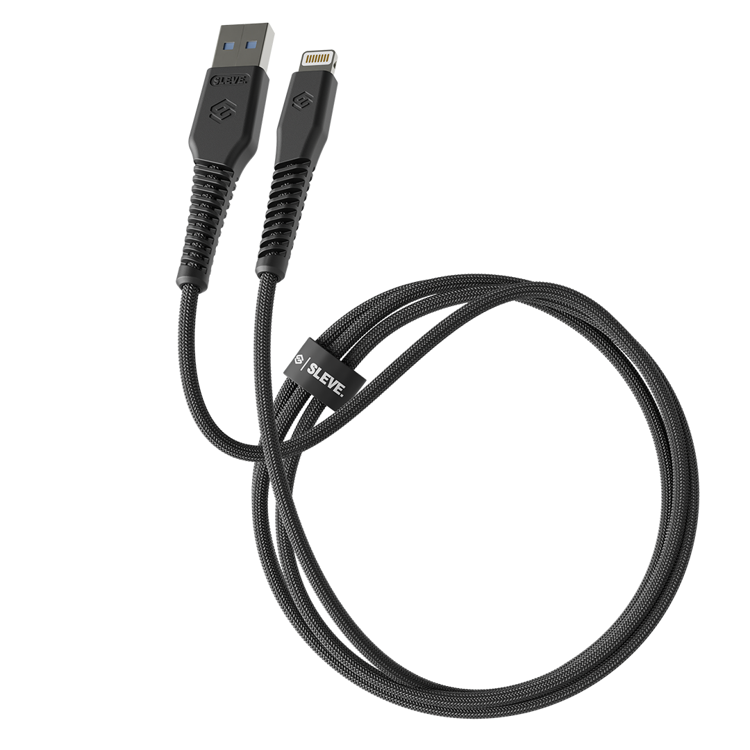Line X USB a Lightning Black