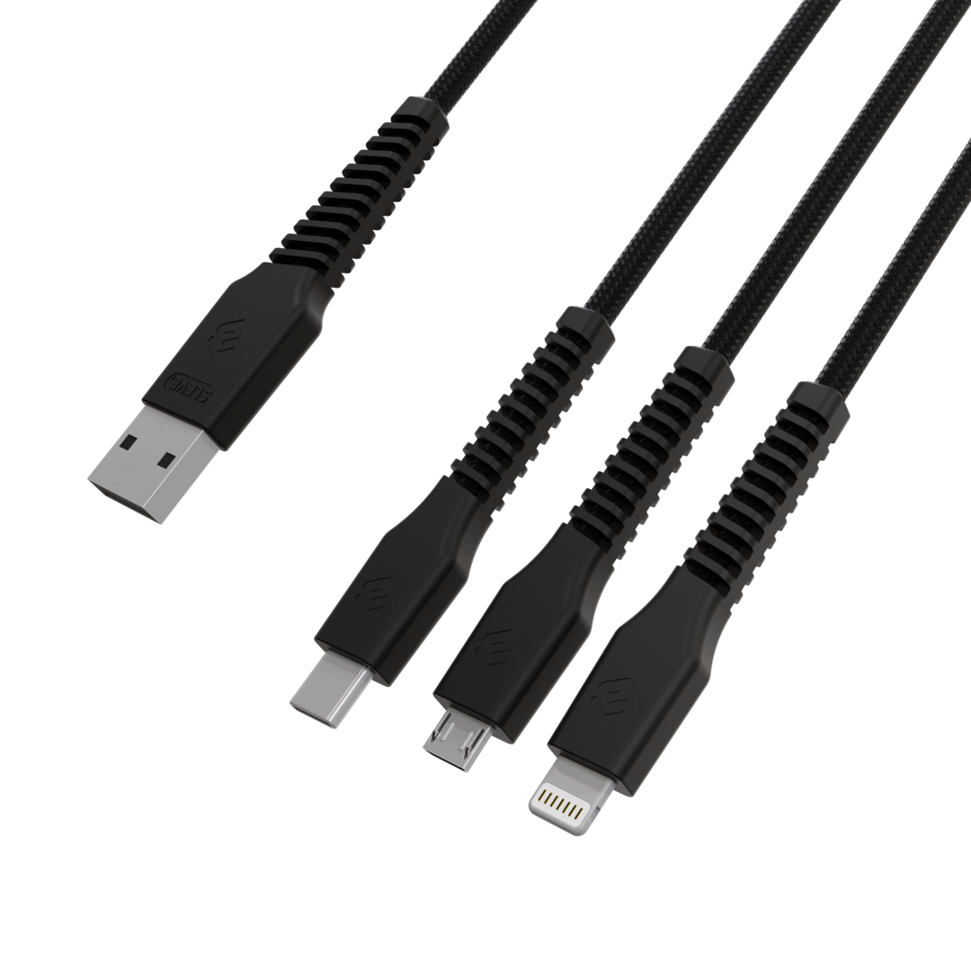 Line X USB a Triple USB Black