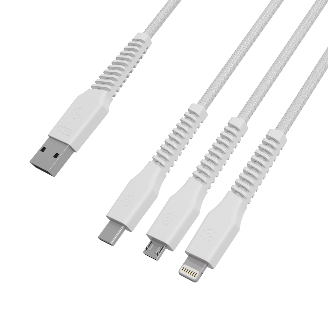 Line X USB a Triple USB White